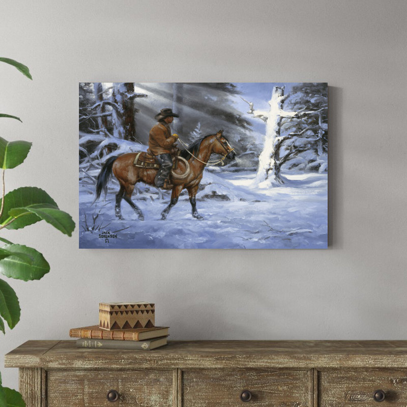 «Silent Night, Holy Night» par Jack Sorenson - peinture sur toile tendue, H 24 po x l 36 po