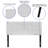 Ciriaca Button Tufted Upholstered Headboard-1974610308-1974610319
