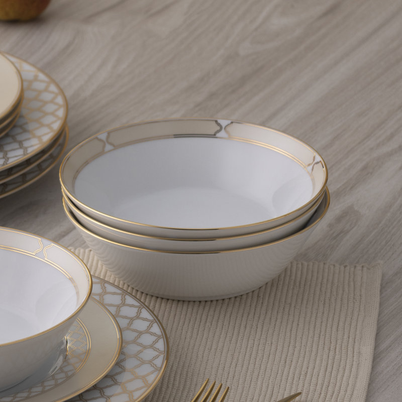 Noritake Eternal Palace 12-Piece Dinnerware Set, Service for 4, Gold