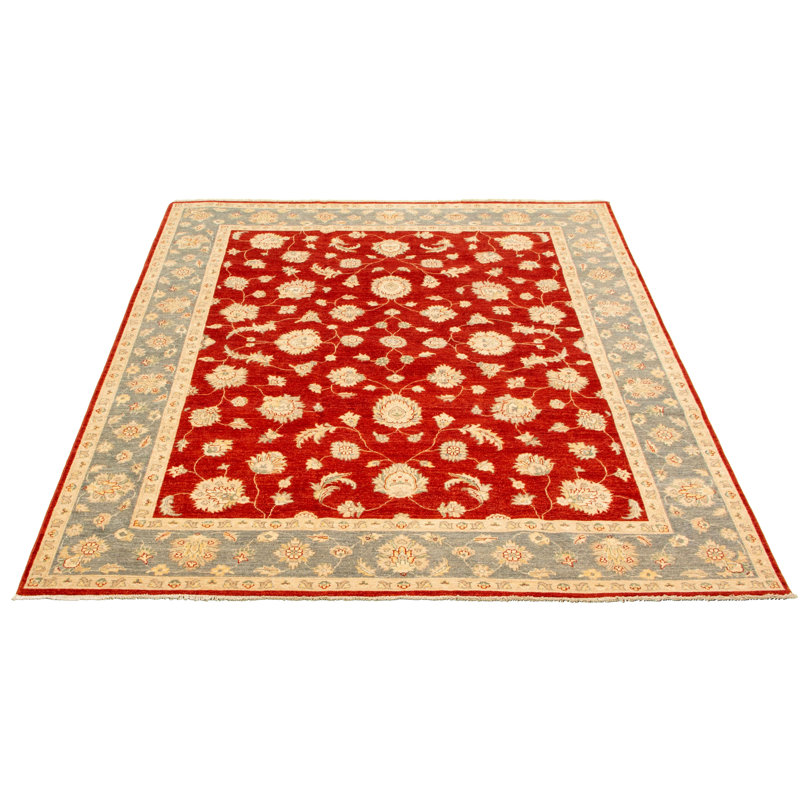 Tapis unique en laine noué à la main 8 pi 2 po x 9 pi 9 po nouvel âge Harrison-Blake
