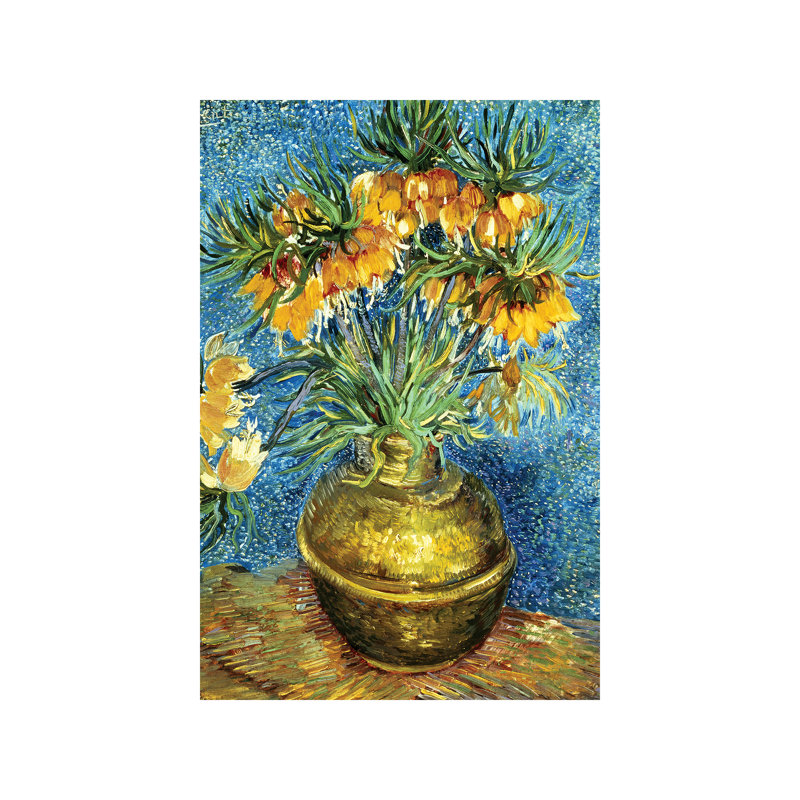 Crown Imperial Fritillaries In A Copper Vase, 1886 by Vincent Van Gogh - Wrapped Canvas Painting