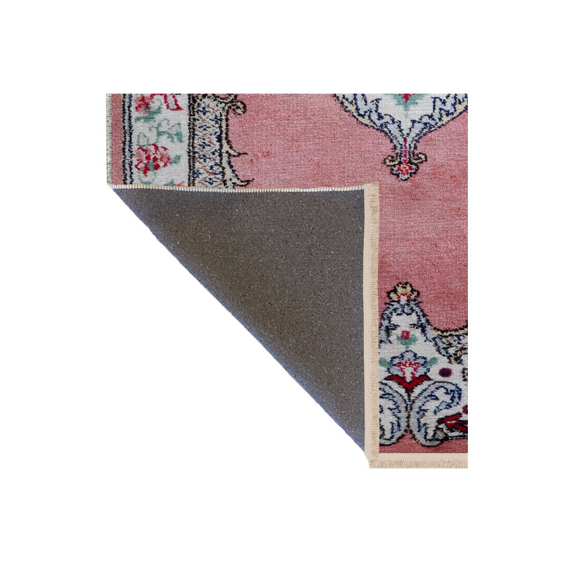 Tapis décoratif lavable à la machine Vintage, Tapis de couloir 3 pi 3 po x 9 pi 10 po
