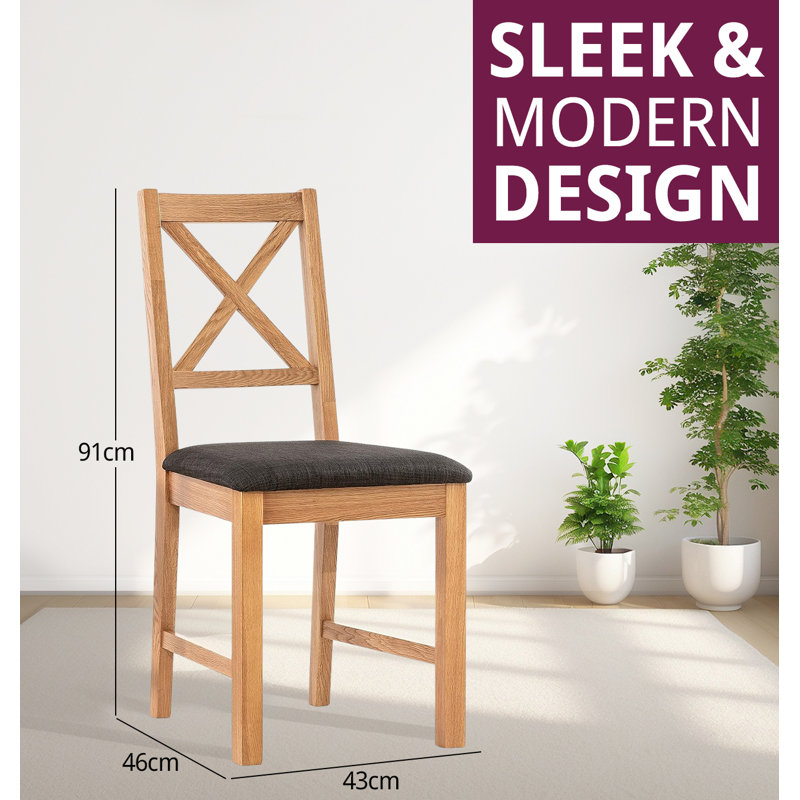 Upholstered Dining Chair, Charcoal
