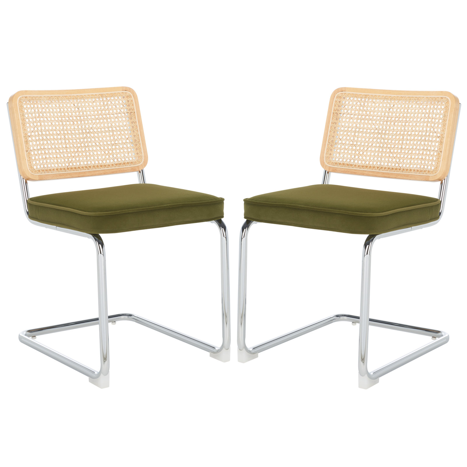 Waka Linen Dining Chair, Olive