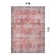 Labarbera Machine Washable Red/Gray Non-Slip Backing Area Rug