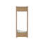 Porte-serviettes mural avec tablette et barre de suspension Arlington, chêne naturel