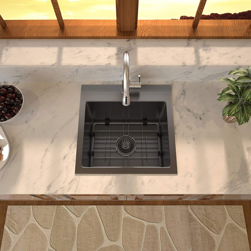 25'' L Single Bowl Stainless Steel Kitchen Sink