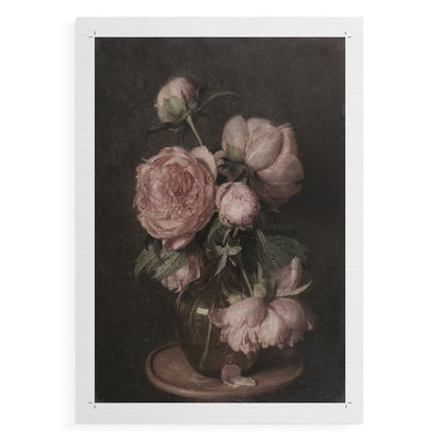 Vintage Floral Print CXXI -Canvas Print Only - NOT FRAMED