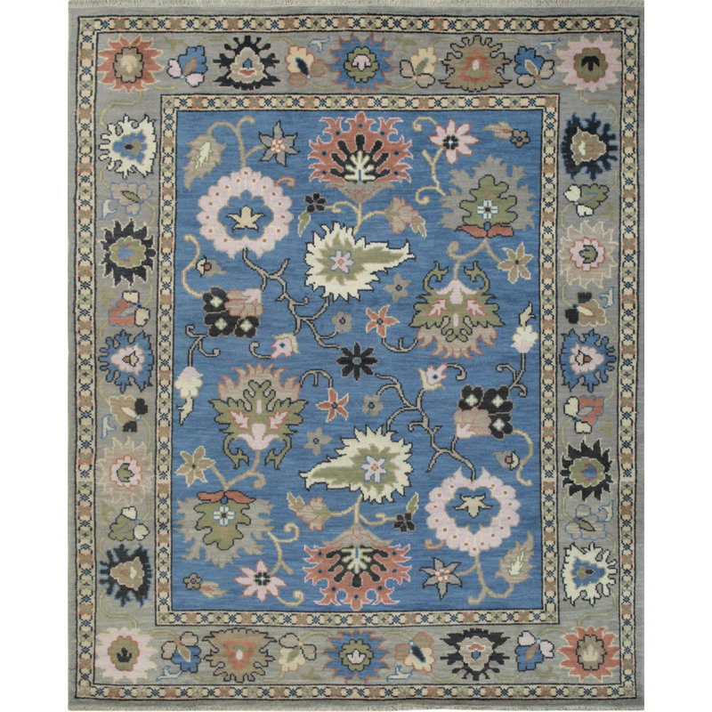 Tapis bleu Nina Penelope