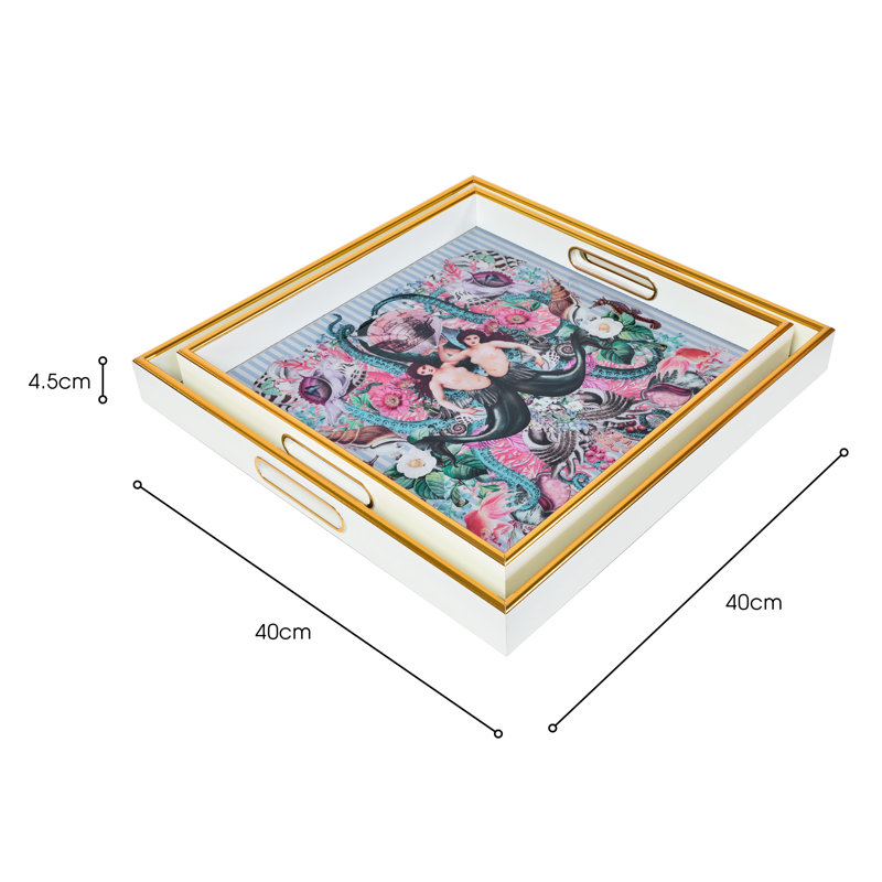 Sirens Square Tray Set - MYRTLE & MARY