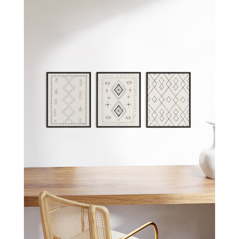 Black Oak 20x30 Wall Frame Set of 3