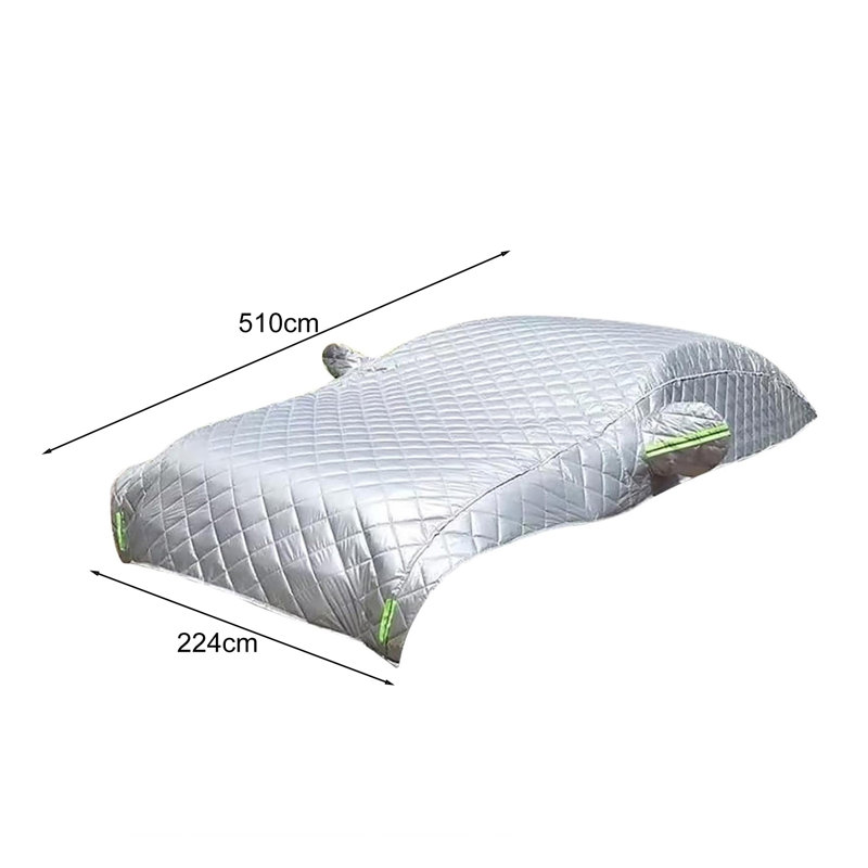 Car Cover Against Hail Windproof Car Hail Protector with Reflective Strips Thicken Hail Blanket for SUV Truck Sedan Hatchback Coupe