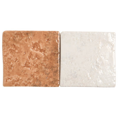 Greta 5x5 Checkered Glossy Textured Porcelain Tile