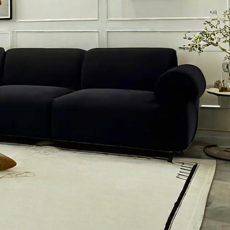 Canapé Octopus, H 29,52 po x l 102,36 po x P 39,37 po, Noir