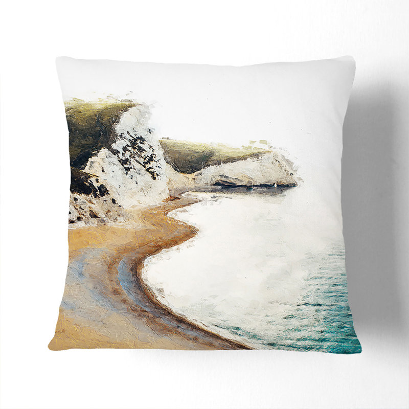Square Cushion, 40cm H x 40cm W x 15cm D, Stone