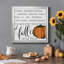«Fall Giving Thanks» - Reproduction d'art textuel sur toile encadrée-984781826-984781825