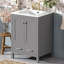 Meuble-lavabo de 24 pouces avec lavabo encastré intégré et armoire de rangement avec 2 portes et 1 tiroir. Comprend une tablette de porte à double couche, une conception à fermeture douce et des solutions de rangement polyvalentes-121294506