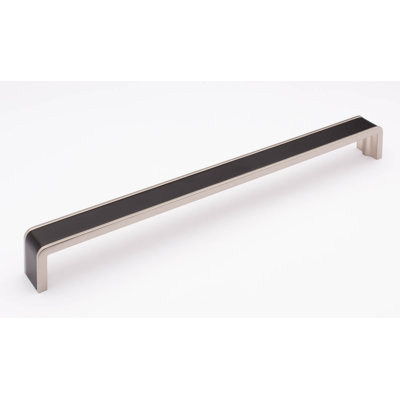  Poignée d'armoire décorative en nickel mat / nickel satiné 12 po CTC Fusion