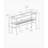 Accent Table, Console, Entryway, Narrow, Sofa, Clear Tempered Glass, Silver Metal