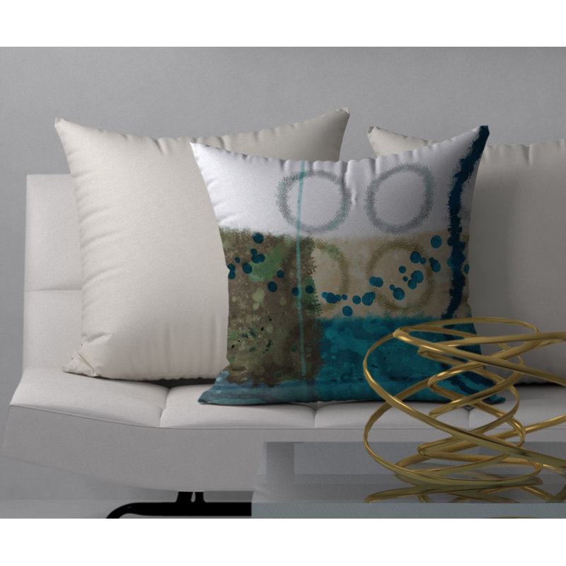 Coussin décoratif carrée effervescente favorite, 18 po x 18 po