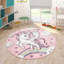 Gunnarr Machine Woven Pink/White Rug-14020745-14020791