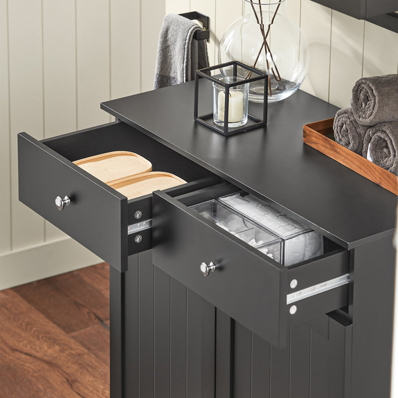 Munsell Bathroom Cabinet, Black