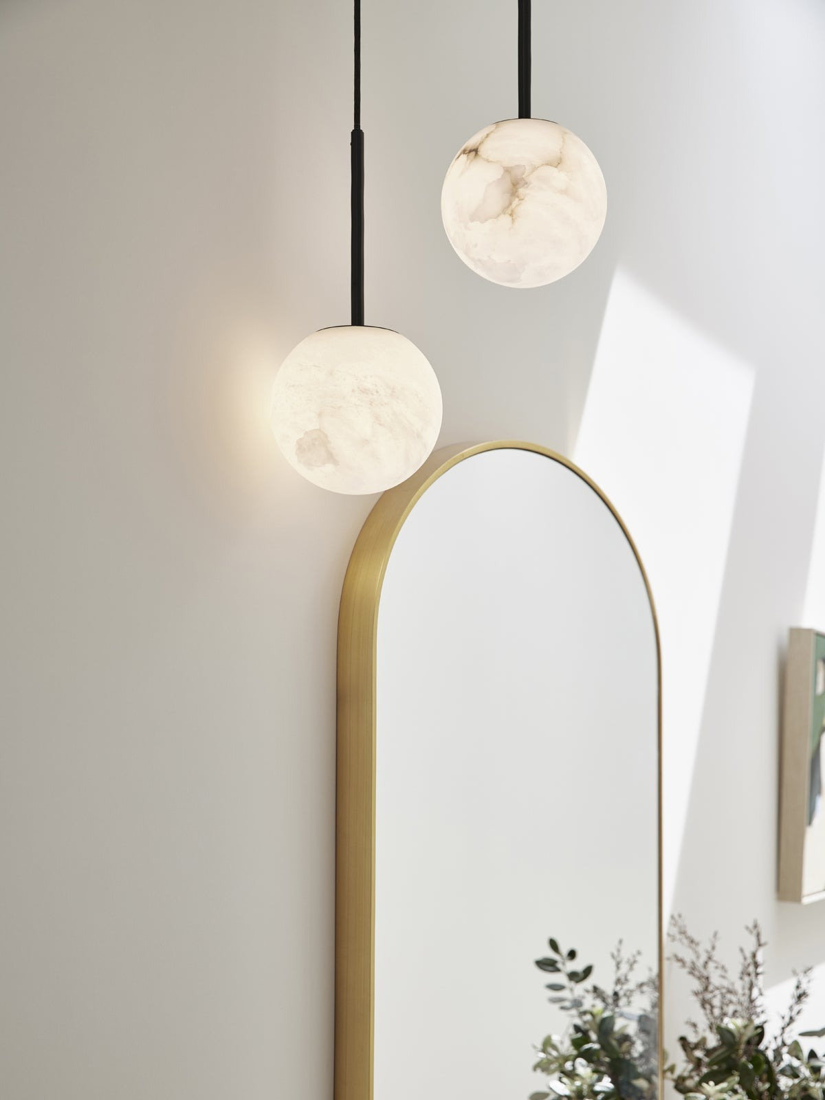 Yarrow Dimmable Single Light Pendant, 70.87" H x 6.3" W x 6.3" D, Black
