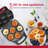 Holstein Housewares 6-Section Arepa Maker,  Non-Stick Multi-Food Maker - Arepas, Mini Pancakes, Corncakes and More-50342680
