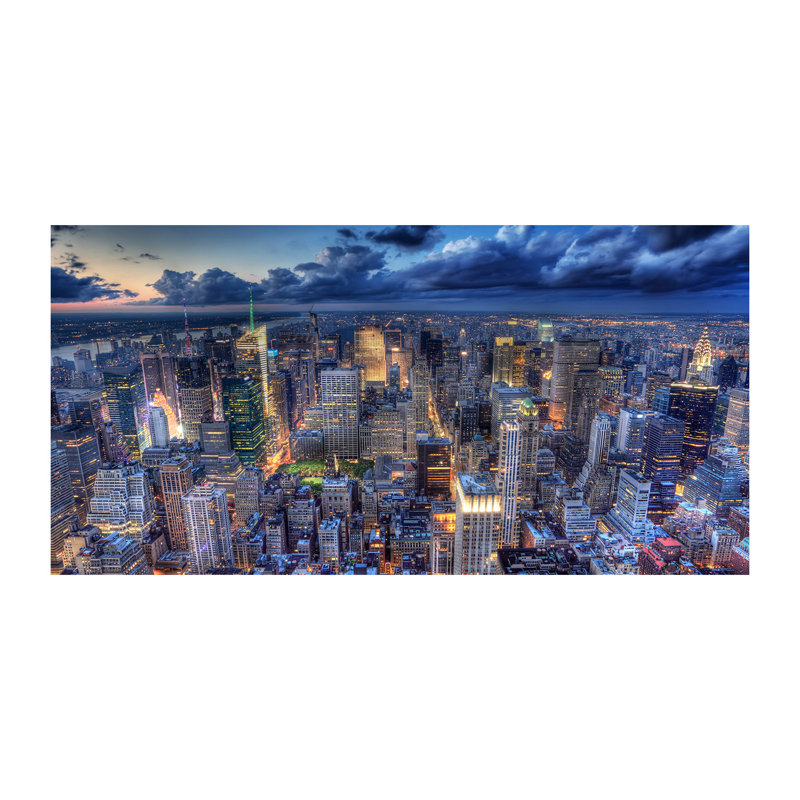 New York Bird Flight - Wrapped Canvas Print