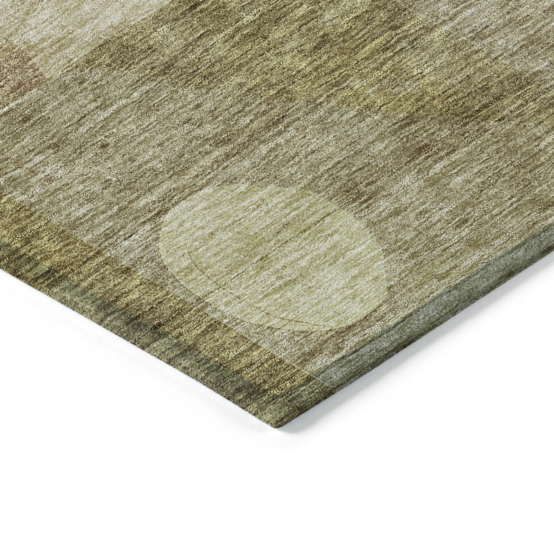Red Synthetic Flat Woven Washable Rectangular Rug 3' x 5'
