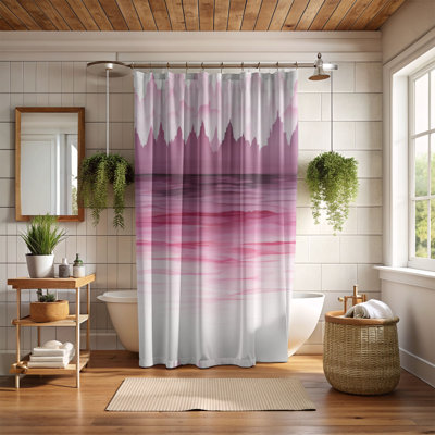 Rideau de douche Pink Sweep - Premium
