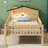 Wood Platform Bed With Led Light-114071859