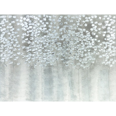 " Silent Silver Leaves " Painting Print