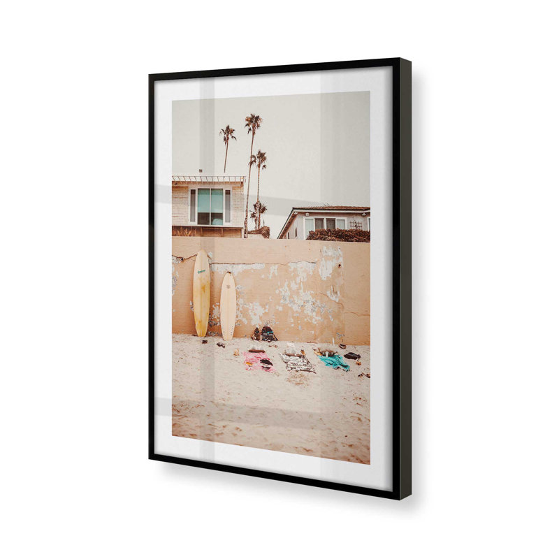 Surfside Dream Print, dans un cadre,, H 37 po x l 25 po x P 1,25 po, Cadre noir satiné