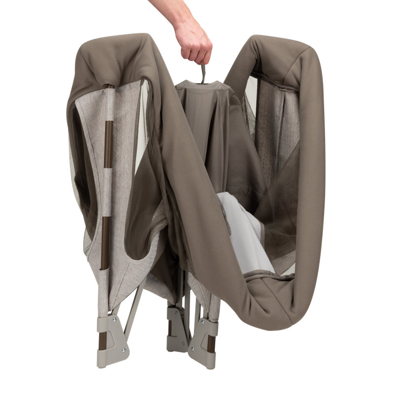 Height Adjustable and Foldable Playpen, Classic Truffle