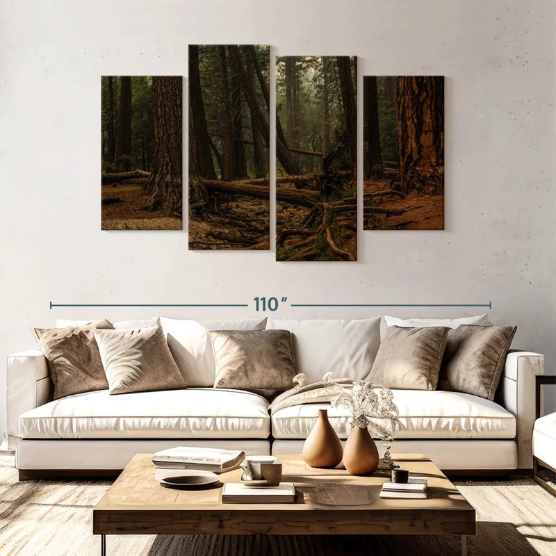 Harnek Redwood Tree Forest, 54" H x 84" W