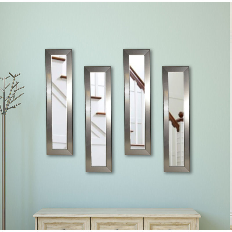 Hobson Flat Wall Mirror, 24" H x 8" W, 4