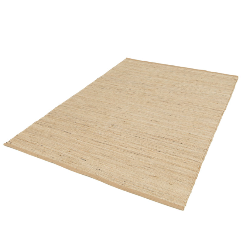 Aerith Hand Loomed Beige Rug, Rectangle 120 x 170cm