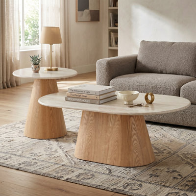 Ensemble de tables basses 2 pièces Souliere