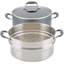 Anolon Advanced Home Hard Anodized Nonstick Wide Stockpot With Steamer Insert Set, 3-Piece,  8.5-Quart-1064907546