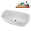 Baignoire autoportante 59 "avec drain Streamline-102217740