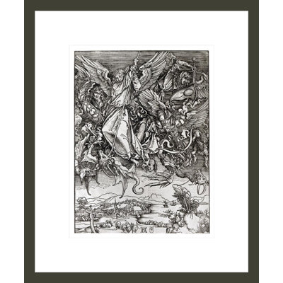 St. Michael and the Dragon from a Latine Edition by Albrecht Dürer - Impression sur toile