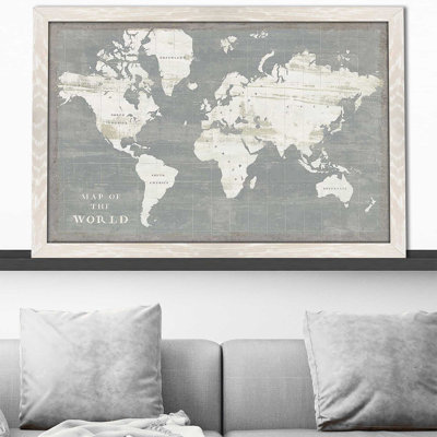 " Slate World Map " by Sue Schlabach