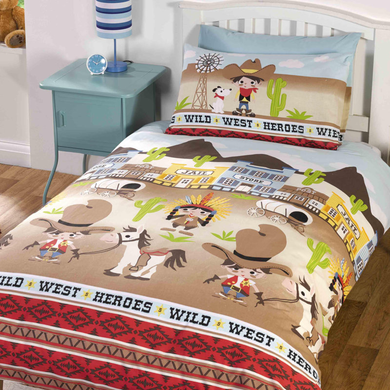 Rufus Graphic Print & Text Duvet Cover Set with Pillowcases Included