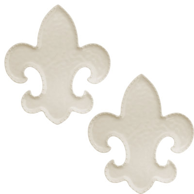 Conaway Fleur De Lis Melamine Platter