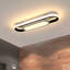 Oval 40cm 2-Light LED Ceiling Light