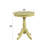 Alger Light Yellow Finish Accent Table