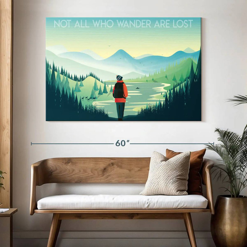 Alvord Not All Who Wander, H 34 po x l 51 po