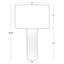 Tambour Concrete Table Lamp