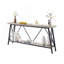 Table de canapé polyvalente et durable avec rangement supplémentaire et pieds réglables, table d'entrée avec tablettes de rangement à 2 niveaux-2073804213